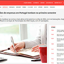 Fuses e aquisies de empresas em Portugal tombam no primeiro semestre